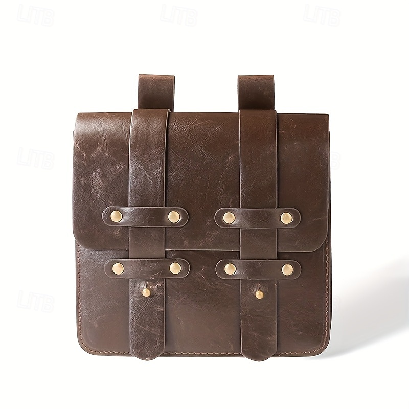 Retro Antiguo Punk y gótico Medieval Traje de cosplay Bolsa de cinturón Bolsa de dados Vikingo Ranger Disfraz Hombre Mujer Celta Vikingo Víspera de Todos los Santos Mascarada Rendimiento Feria del 2026 - $21.99 –P7