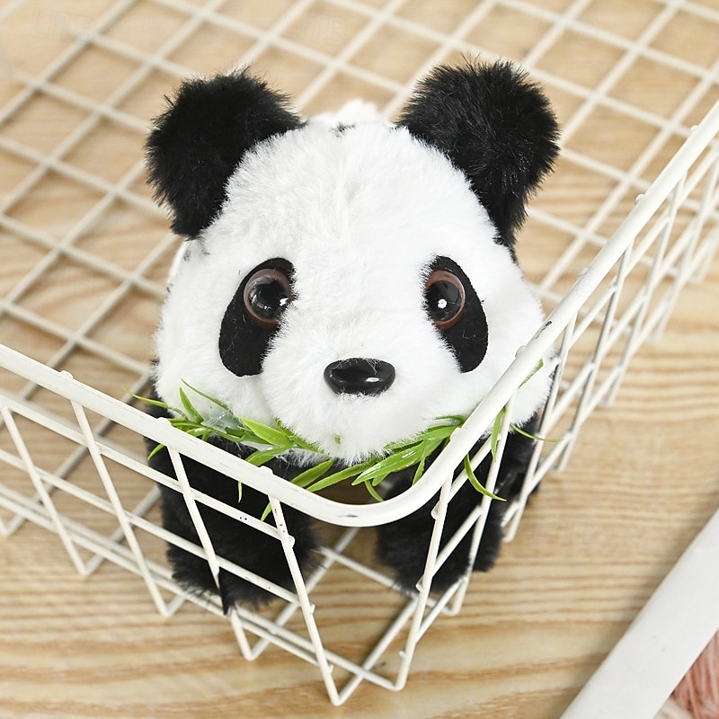 elektronisk panda leketøy med lyd for 3 barn interaktiv animert plysj leke panda walking  & svingende øre pedagogiske kosedyrgaver til småbarn gutter jenter bursdag xmas 2025 - $20.99 –P3