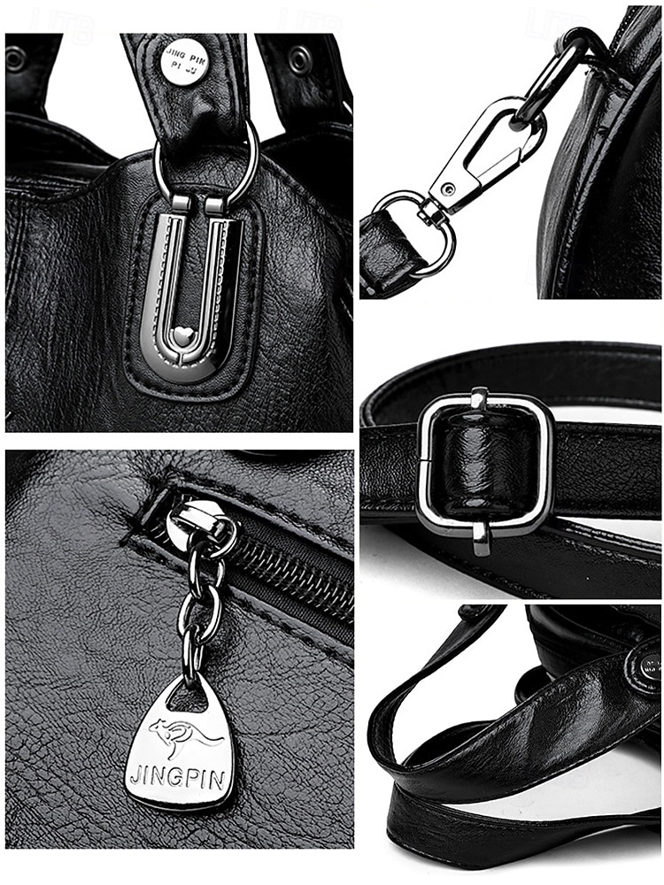 Borsa a tracolla da donna in similpelle con doppi manici – borsa a tracolla casual vintage con tracolla per ufficio, viaggi e uso quotidiano del 2025 a $26.99 –P5
