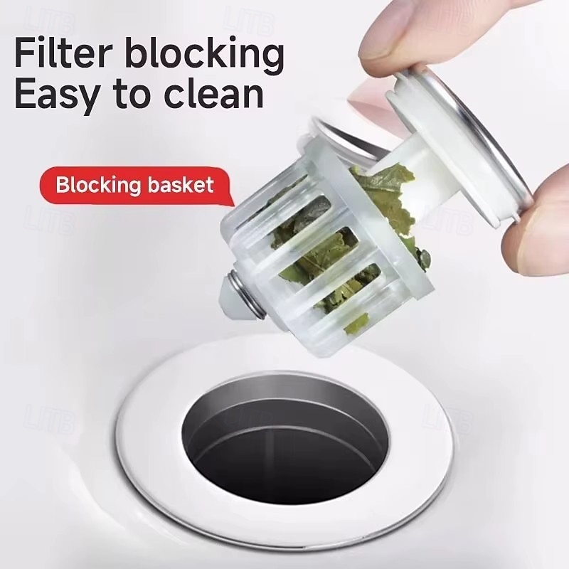Universal Basin Pop-up Drain Filter Wash Basin Hair Sink Strainer Kitchen Bathtub Stopper Shower Plug Bathroom Tool 2026 - $9.99 –P6