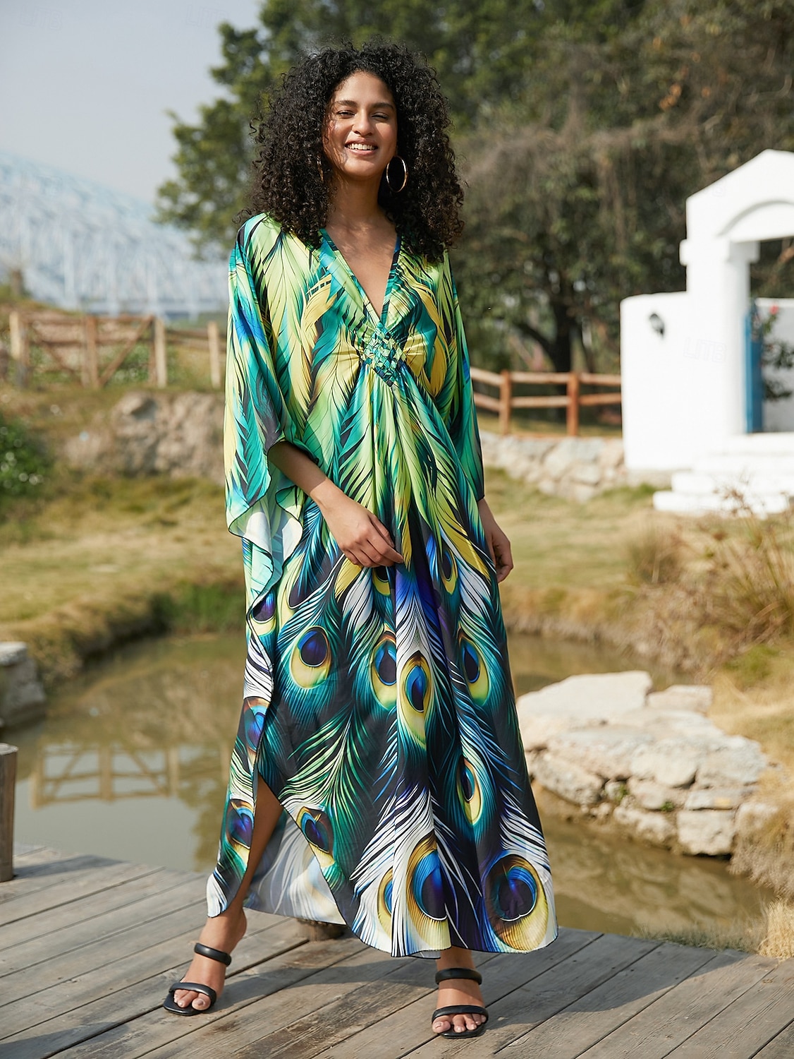 Halloween Kjoler Kaftan Stolthet Regnbue Fritid Voksne Dame Halloween Karneval Pride-parade Pride måned Enkle Halloween-kostymer Kle deg opp 2025 - $37.99 –P25
