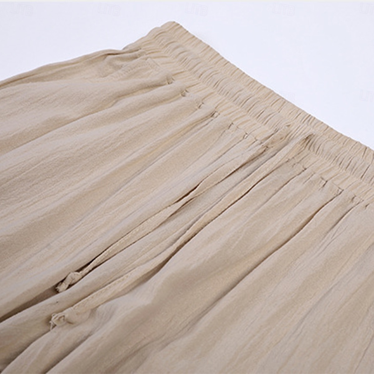 Homens Calças Capri Shorts de linho Shorts de verão Shorts de praia Bolso frontal Pregas Perna reta Tecido Conforto Respirável Comprimento da panturrilha Ao ar livre Férias Festa Férias Moda Ajuste de 2025 por $22.99 –P2