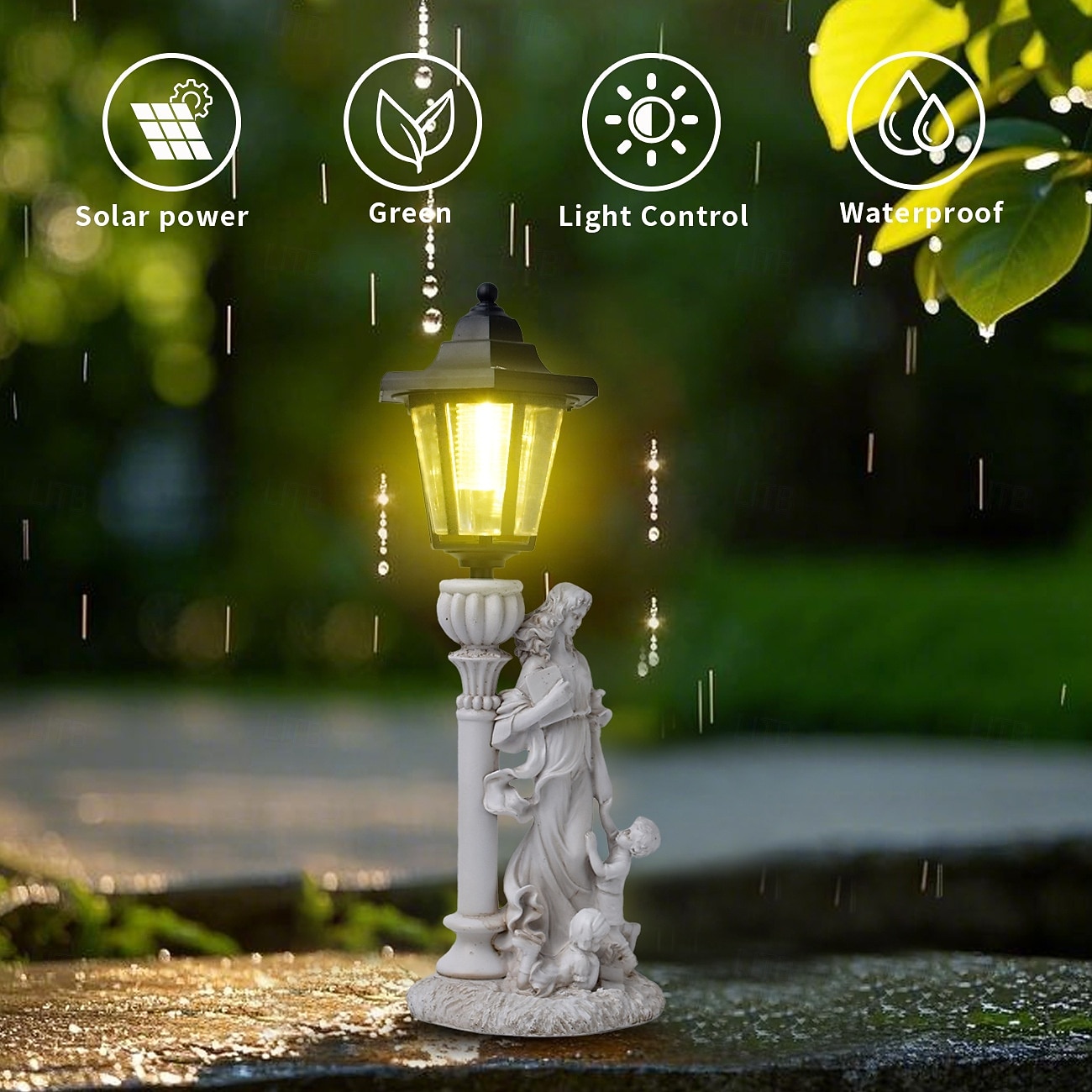 1 Pc LED Outdoor Landscape Lights Angel Hug Book Mother and Child Resin Pendant Lamp Courtyard Garden Lawn Path Park Landscape Lamp Decorative Lamp 2026 - $30.99 –P12