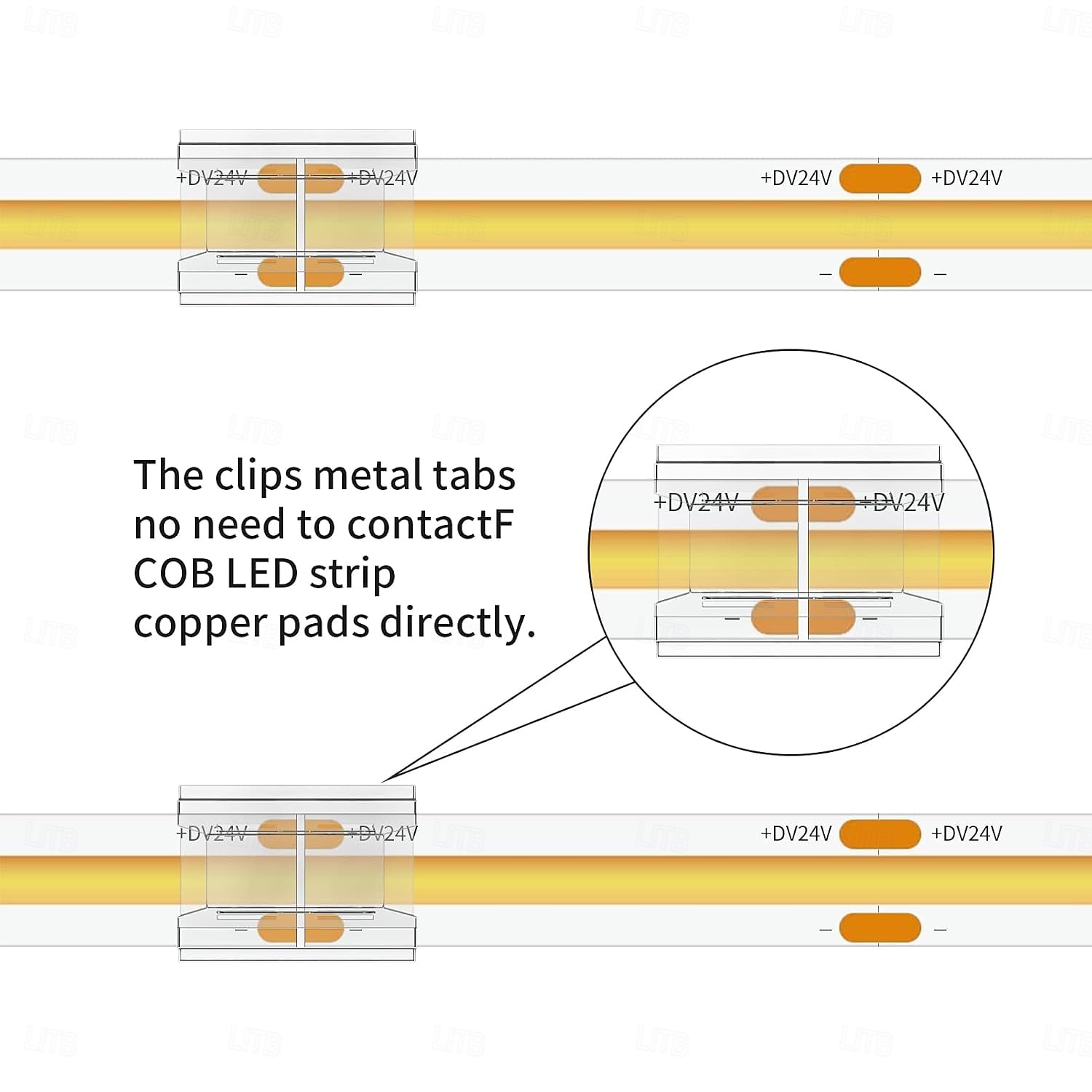 COB LED Strip Connectors 8mm 10mm 2 Pin COB LED Strip Connectors 10PCS 20PCS I-Shaped L-Shaped Board to Board Corner Connectors Transparent and Gapless LED Tape Light Connectors Suitable for DIY COB 2025 - $9.99 –P6