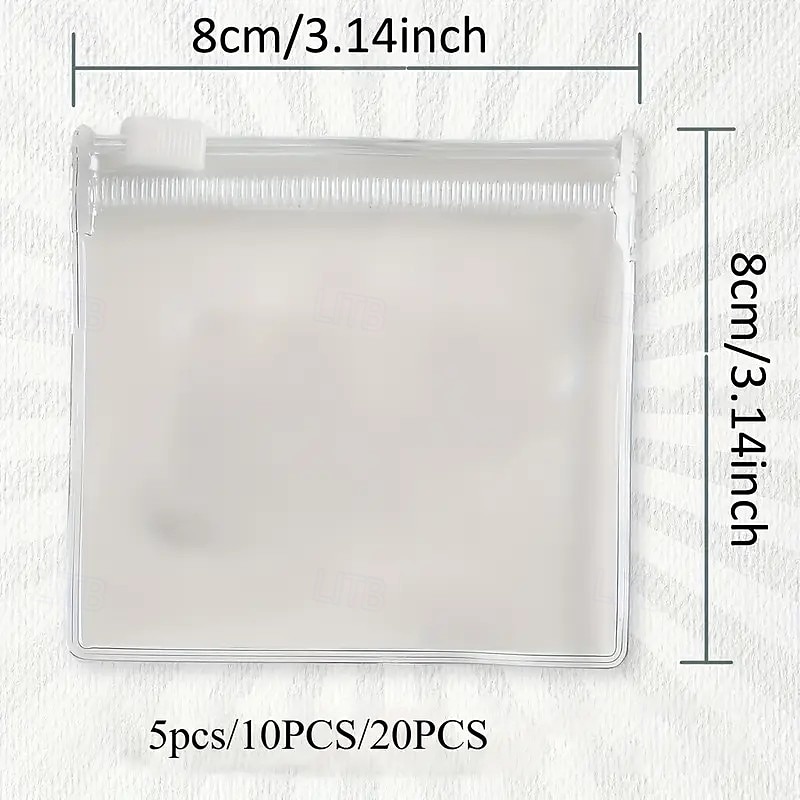 50 db átlátszó cipzáras PVC tárolótasak, kis műanyag tasakok ékszerekhez, utazási kellékekhez, hordozható, kézzel mosható szervezőtáskák, tartós cipzáras táskák kozmetikumokhoz és kiegészítőkhöz 2025 - $12.49 –P3