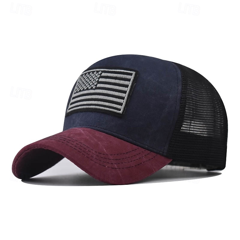 Bandera de USA Víspera de Todos los Santos Sombreros Casual Adulto Hombre Mujer Mascarada Día de la Independencia 4 de julio Casual Festival Disfraces fáciles de Halloween Disfrazarse 2025 - $13.99 –P4