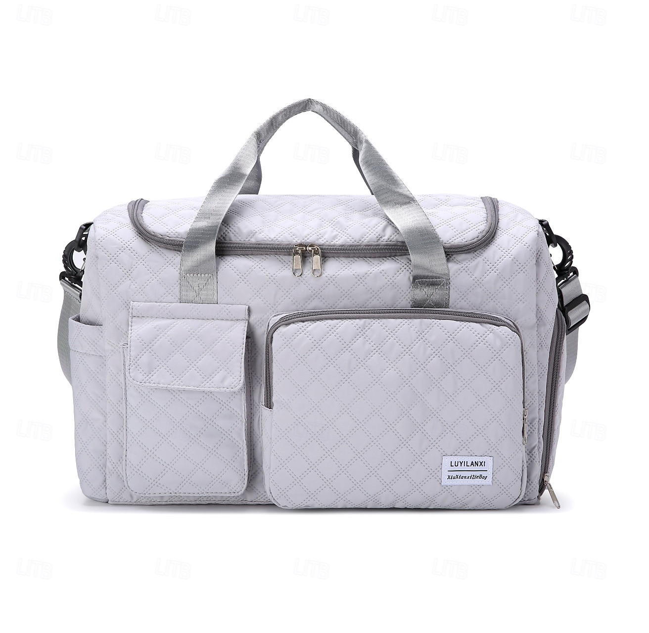 Sac de voyage week-end avec compartiment à chaussures, fourre-tout en tissu Oxford grande capacité avec fermeture éclair, sac à bandoulière matelassé pour ranger les vêtements, bagage de sport de nuit de 2026 ? $22.99 –P13
