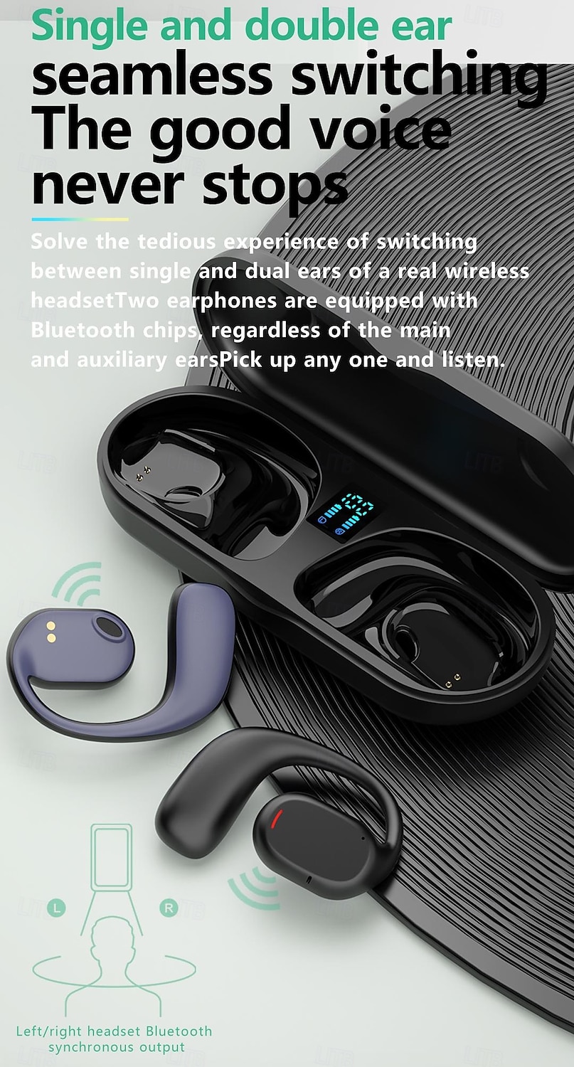 X29 Bluetooth 5.3 Hands-Free Headset Ear Hook Sports Hi-Fi with Charging Box for Fitness & Mobile Phones 2025 - $25.99 –P4