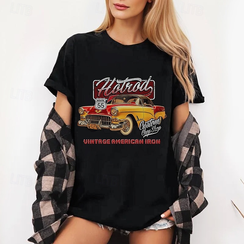 T-shirt Manifesto retrò Ragazza retrò Anni 1950 Retrò Vintage Corte Grafico per Per donna Adulti Stampa a caldo  per Mascherata Casual Quotidiano del 2026 a $15.99 –P2
