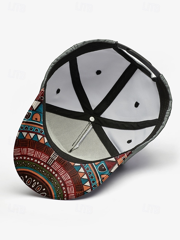 Cappellino da baseball da uomo con stampa mimetica e motivo tribale, cappello regolabile con protezione solare per sport all'aria aperta, escursionismo e abbigliamento casual del 2026 a $14.99 –P6