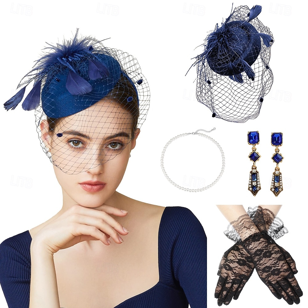 1920s El gran Gatsby Diadema de estilo flapper El gran Gatsby Retro Brillo chispeante Cristal / Strass Mujer Carnaval Mascarada Ropa de fiesta de noche Mascarada Festival Adulto Guantes Collare 2025 - $31.99 –P5