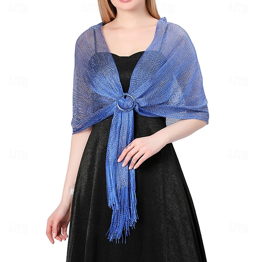 Châle élégant de protection solaire sans manches en polyester pour femmes avec couleur unie pour le mariage en été de 2025 ? $20.99 –P11