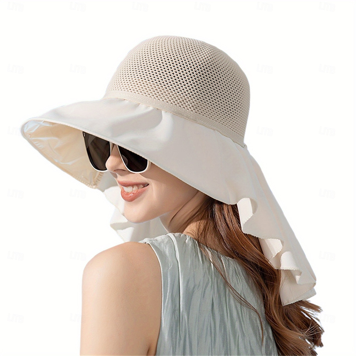 Women's Foldable Wide Brim Sun Hat with Neck Flap - UV Protection Cotton Beach Hat for Outdoor Hiking, Picnics & Summer Activities, Hiking Accessory | Foldable Hat | Breathable Fabric, Camping Gear 2025 - $25.99 –P4