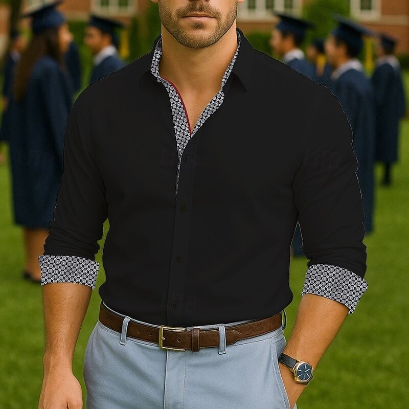 Men's Shirt Graduation Shirt Grad Shirt Class of 2025 Shirt Senior Shirt Summer Shirt Black White Dark Navy Sky Blue Long Sleeve Solid / Plain Color Lapel Vacation Hawaiian Button-Down Clothing 2026 - $22.99 Men's Shirt Graduation Shirt Grad Shirt Class of 2025 Shirt Senior Shirt Summer Shirt Black White Dark Navy Sky Blue Long Sleeve Solid / Plain Color Lapel Vacation Hawaiian Button-Down Clothing 2026 - $22.99