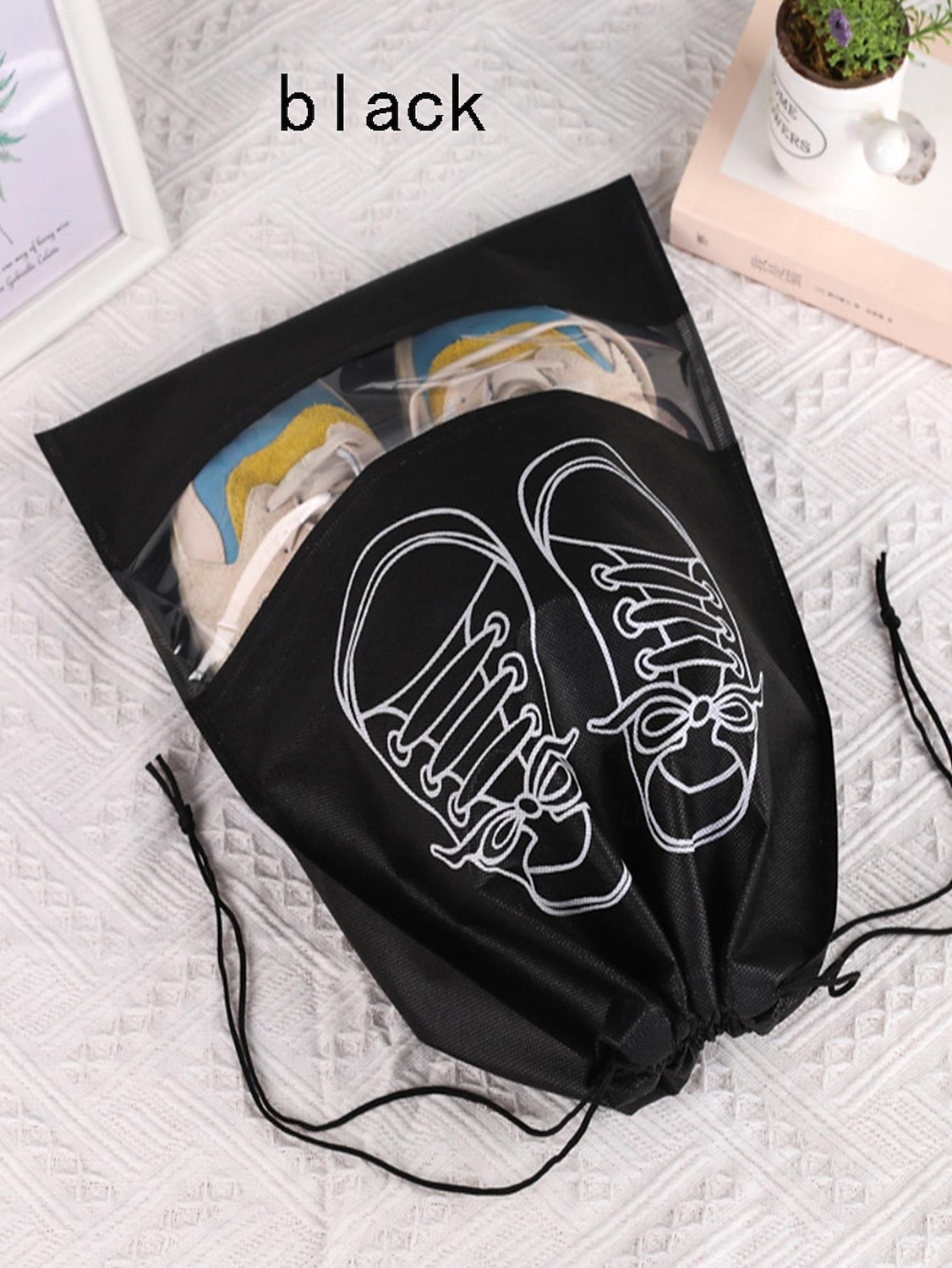 5/10 peças de bolsas para sapatos de viagem, organizador transparente à prova d'água e poeira para armazenamento de sapatos para bagagem, bolsa portátil para sapatos para viagens de negócios e férias de 2026 por $9.99 –P1