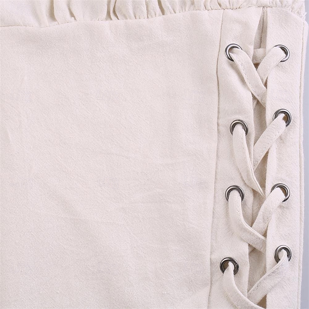 Rétro Vintage Médiéval Renaissance Pantalons de pirate Pirate Viking Ranger Couleur Unie Déguisement Homme Pirate Fantaisie Halloween Carnaval Performance LARP Foire de la Renaissance Adulte Pantalon de 2026 ? $27.99 –P7