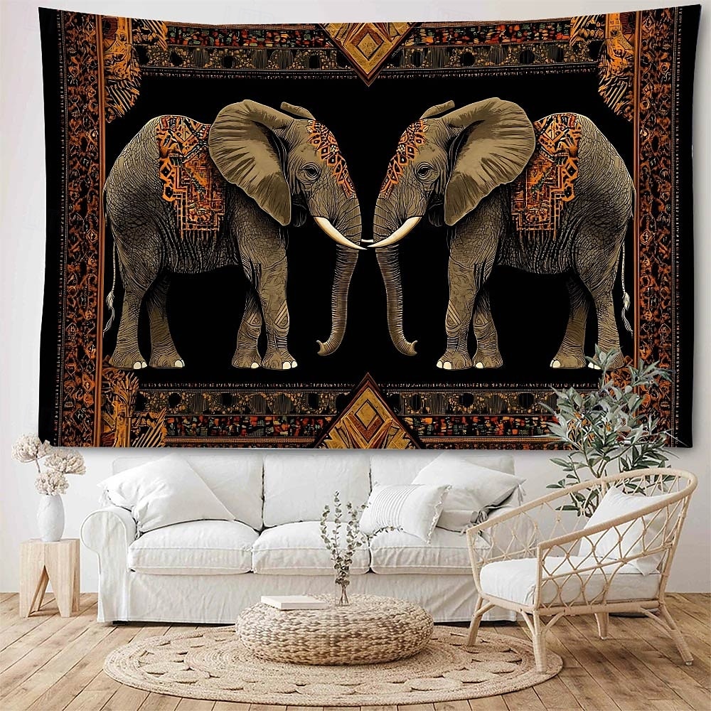 Подвесной гобелен с мандалой и слоном большой гобелен настенное искусство фотозадник одеяло занавеска декорация для дома спальни гостиной 2026 - $14.99 –P5