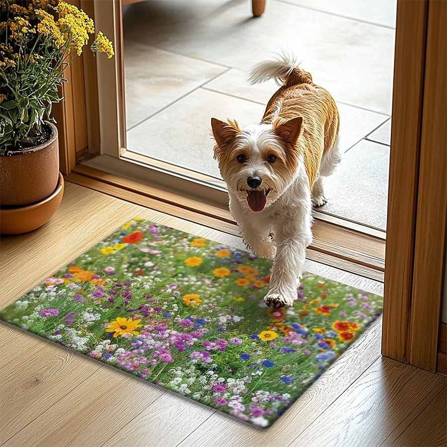 Tappeto Decorativo a Fiori Multicolore Tappetino per Cucina Antiscivolo Tappeto a Prova d'Olio Tappeto per Interni Esterni Decorazione per Camera da Letto Bagno Tappeto d'Entrata del 2026 a $17.99 –P4