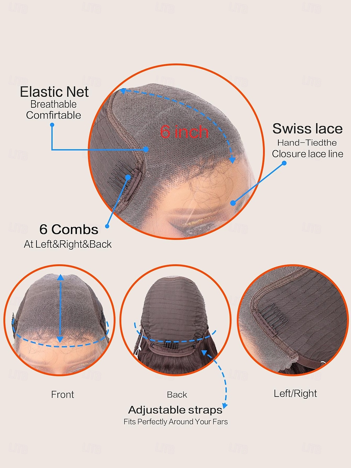 Synthetic Lace Wig Straight Style 32 inch Brown Middle Part 13x6 Lace Front Wig Women's Wig Dark Brown 2025 - $81.99 –P9