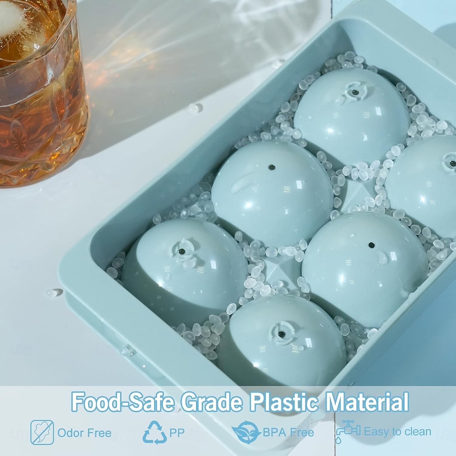 Large Ice Cube Molds, Big Round Whiskey Ice Cube Trays for Freezer, Easy to Fill & Release, Whiskey Bourbon Cocktail 2025 - $17.99 –P5