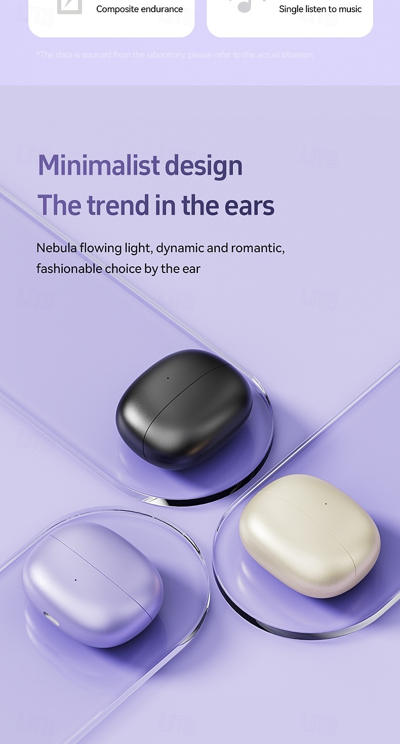 Fones de ouvido verdadeiramente sem fio M108 fones TWS com clipe de orelha Bluetooth 5.3 design ergonômico som estéreo surround para fitness academia e treino de 2025 por $39.99 –P13