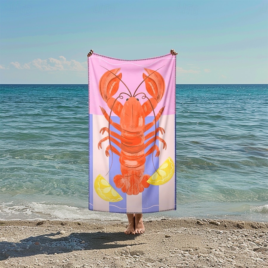 telo mare stampato, telo mare leggero e anti-sabbia ad asciugatura rapida, ideale per viaggi, piscina e uso all'aperto del 2025 a $10.99 –P1