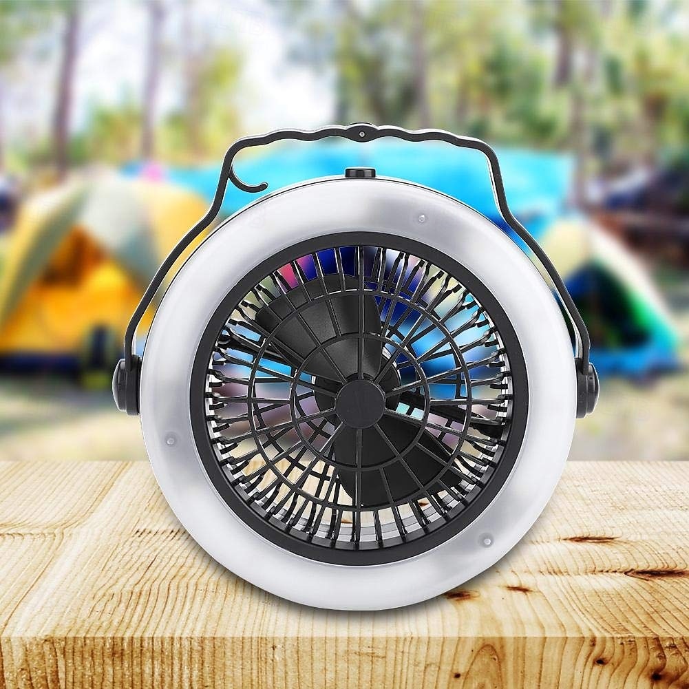 1 st utomhuscamping multifunktionellt fläktljus usb aaa batteridriven dubbelfunktionsmodell, kan hängas, handhållet tält, fiske, kontor och hemmabruk 2025 - $33.99 –P4