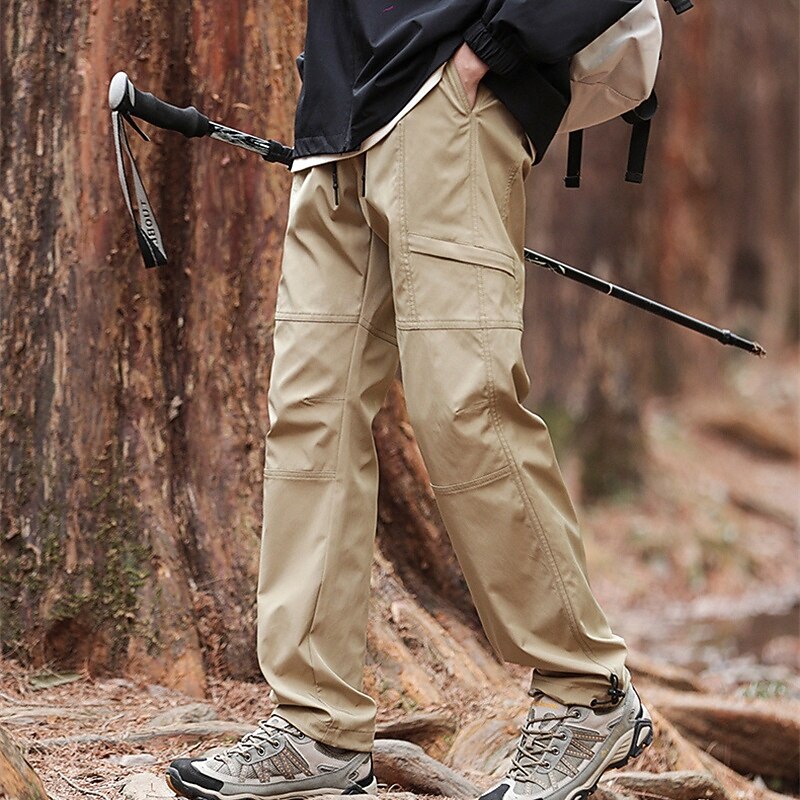 Ανδρικά Παντελόνια με τσέπες Παντελόνι πεζοπορίας Τακτικές παντελόνι Στρατιωτικό Εξωτερική Κανονικό Αδιάβροχη Γρήγορο Στέγνωμα Αναπνέει Παντελόνια Μαύρο Πράσινο Χακί 2025 - $29.99 –P8