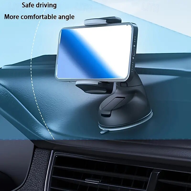 Free Rotating Car Phone Holder Adjustable Horizontal And Vertical Strong Vacuum Adsorption Car Gps Navigation Bracket Suitable For All Compatible Cell Phones 2025 - $17.99 –P2