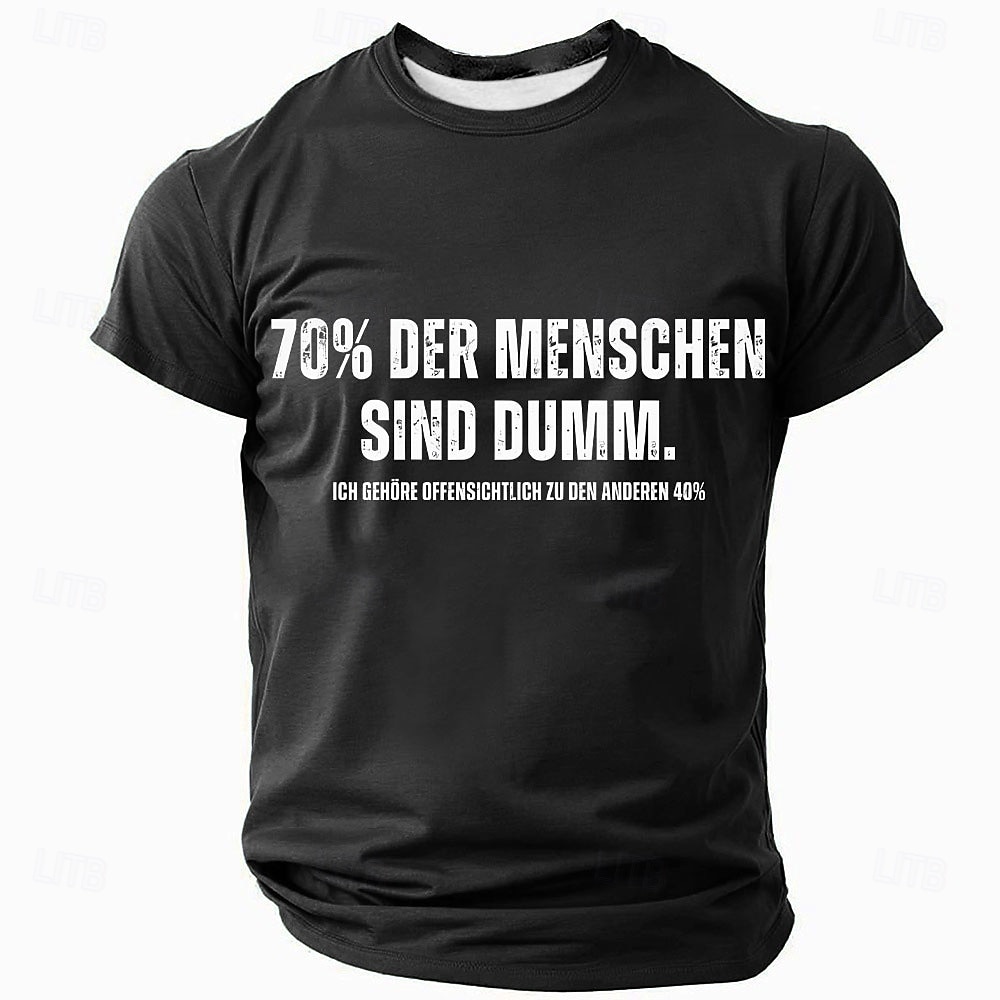 Męskie Zabawny slang Podkoszulek Krótki rękaw Podkoszulek Druk 3D Półgolf Koszula Moda Codzienny Ulica Codzienny Czarny Czerwony Niebieski Lato Wiosna Odzież S M L XL XXL XXXL 2025 - $17.99 –P4