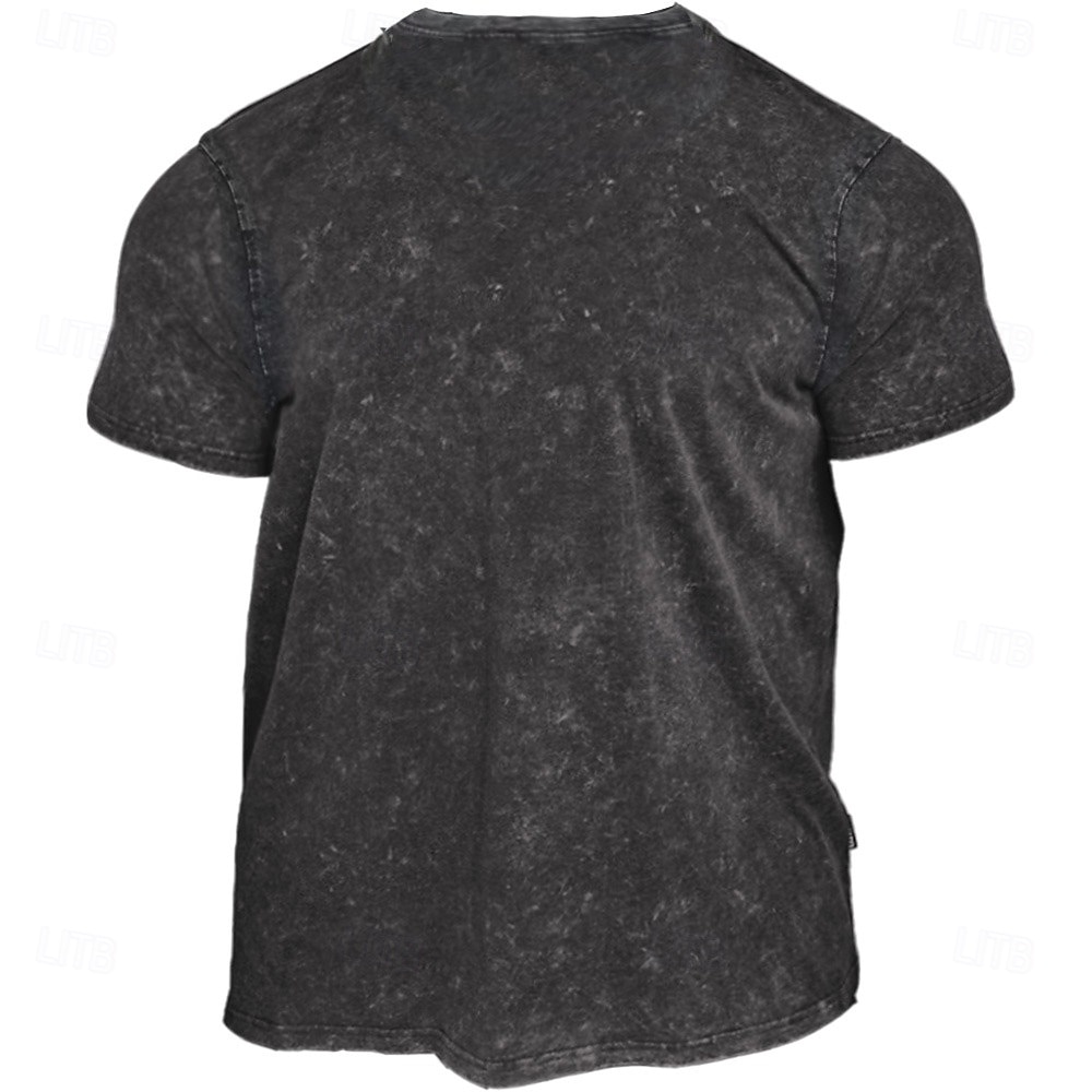 Pride-Monat Herren Regenbogen T-Shirt Gewaschenes Hemd Baumwolle Kurzarm Grafik Hemd Schwarz Bequemes T-Shirt Straße Täglich Modedesigner-Kleidung 2025 - $15.99 –P3