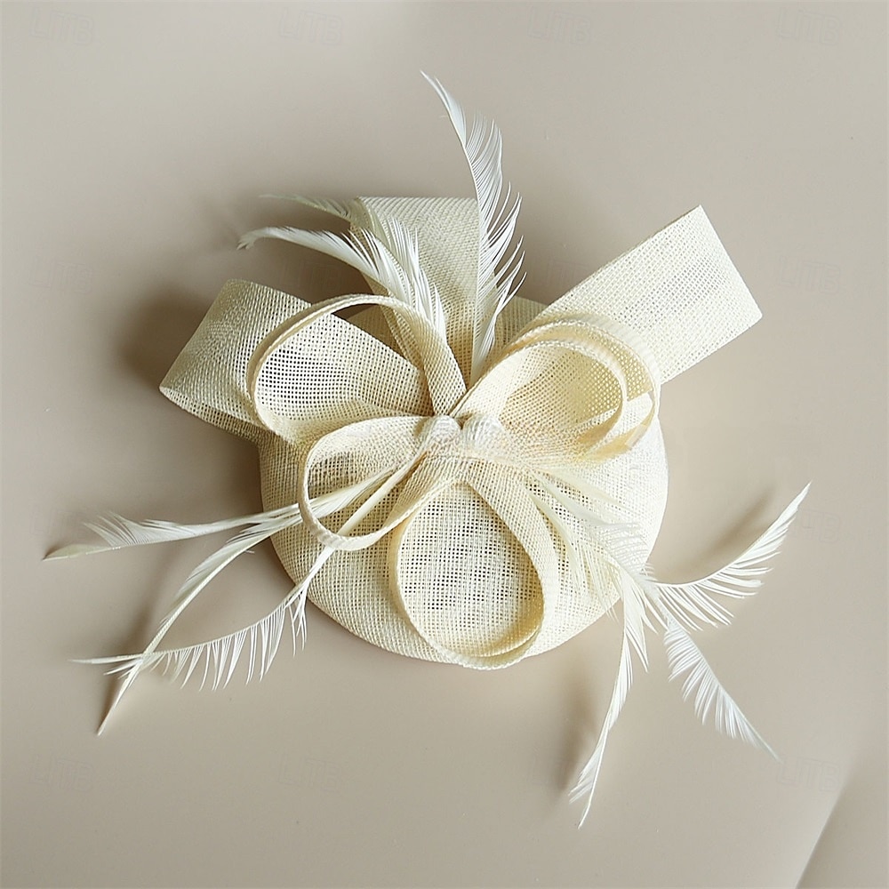 Hodeplagg Lin Hatt Bryllup Bursdag Kveldsfest Te-Party Hestevogn Vintage Søt Med Blomster Hodepynt Hodeplagg 2026 - $16.49 –P7