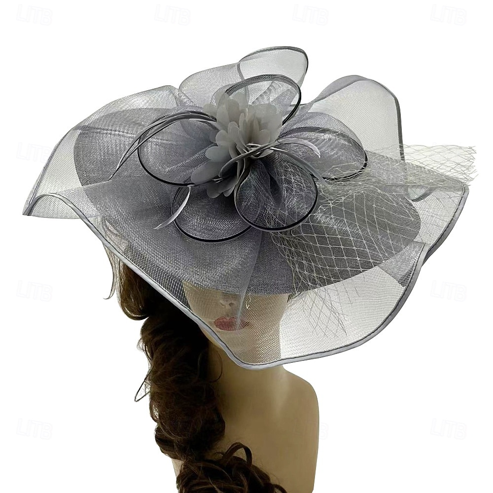Headdress Sinamay Fedora Hat Wedding Evening Party Tea Party Horse Race Cocktail Vintage Cute With Feather Headpiece Headwear 2026 - $38.99 –P11