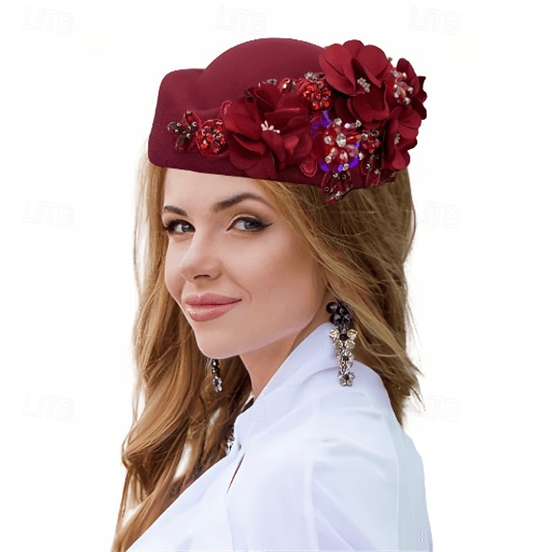 accessoire Tissu Mariage Soirée Élégant Mariage Avec Fleur Casque Couvre-chef de 2025 ? $23.99 –P2