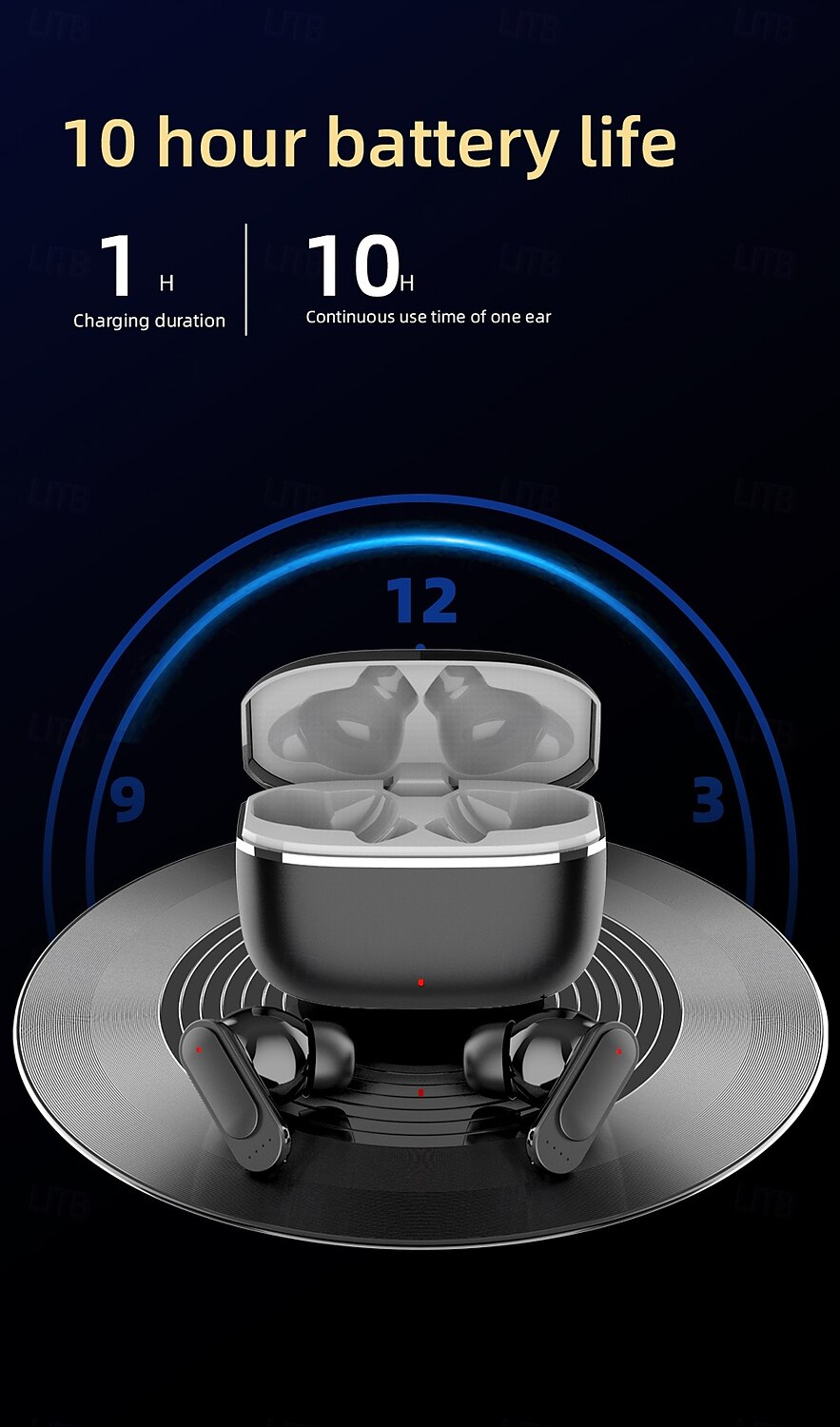 Max 60 Gaming In-Ear Headset Bluetooth 5.3 Ergonomic Design Stereo Surround Sound for Fitness & Mobile Phones 2025 - $31.99 –P12