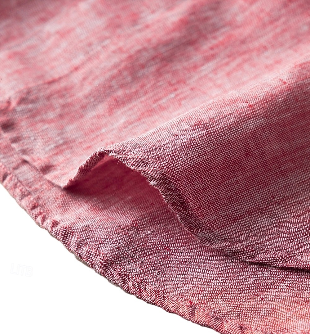 miesten 100% pellavapaita nappikauluspaita vapaa-ajan paita yksivärinen muodollinen rento valkoinen vaaleanvihreä punainen tummansininen pitkähihainen turndown-paita kesä talvivaatteet vaatteet yksiväriset 2025 - $46.99 –P23