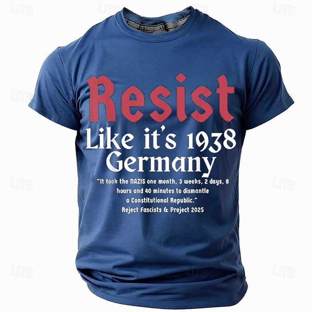Herren Lustiger Slang T Shirt Kurzarm T-Shirt 3D-Druck Rundhalsausschnitt Rundhals Hemd Mode Täglich Basic Straße Lässig Täglich Schwarz Blau Grün Sommer Frühling Ganzjahres Bekleidung S M L XL XXL 2025 - $17.99 –P1