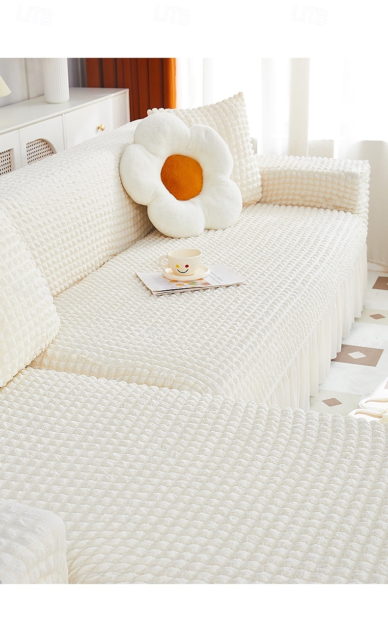 Stretch Couch Cushion Cover, 1 2 3 Seater Cushion Covers for L Shaped Sofa Chaise Longue, Sectional Sofa Slipcover Furniture Protector with Elastic Bottom 2025 - $19.99 –P15