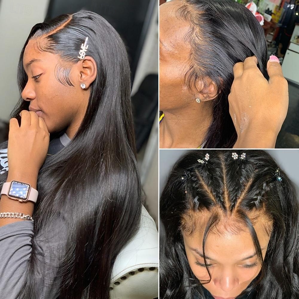 6x6 Transparent Lace Closure Human Hair straight Brazilian Remy Hair Pre Plucked With Baby Hair Natural Color Hair 2026 - $167.99 –P6