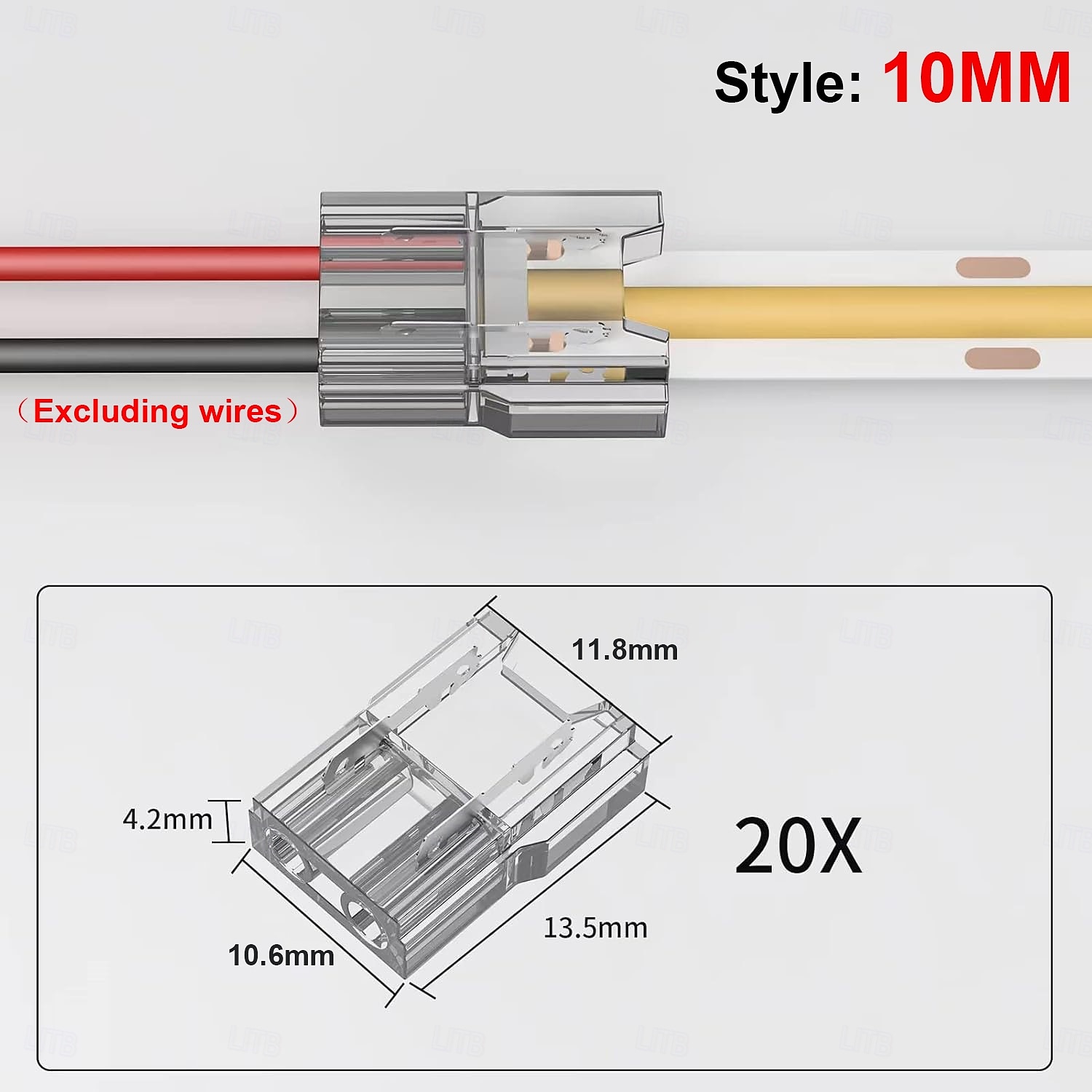 COB LED Strip Connectors 10 PCS 20 PCS 5mm 8mm 10mm 2-pin LED Strip Connectors LED Tape Connectors Transparent Solderless no Dark Areas Suitable for LED Light Connectors DIY COB/SMD 2025 - $9.99 –P4