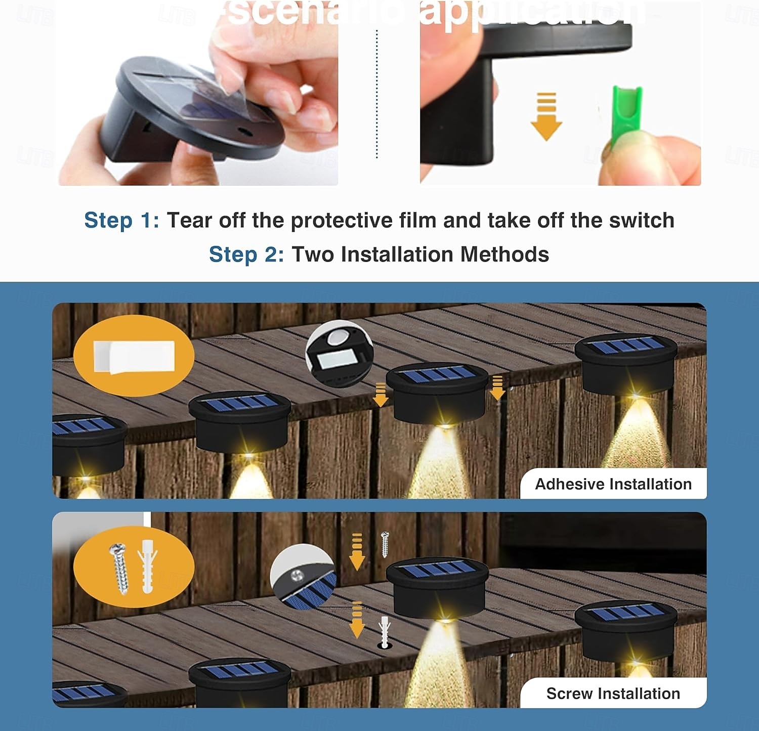 Solar Step Lights LED Solar Deck Lights for Fence Waterproof Swimming Pool Side Lights for Stairs Pool Fence Yard Patio and Pathway 10pcs 5pcs 3pcs 1pc 2026 - $16.49 –P7