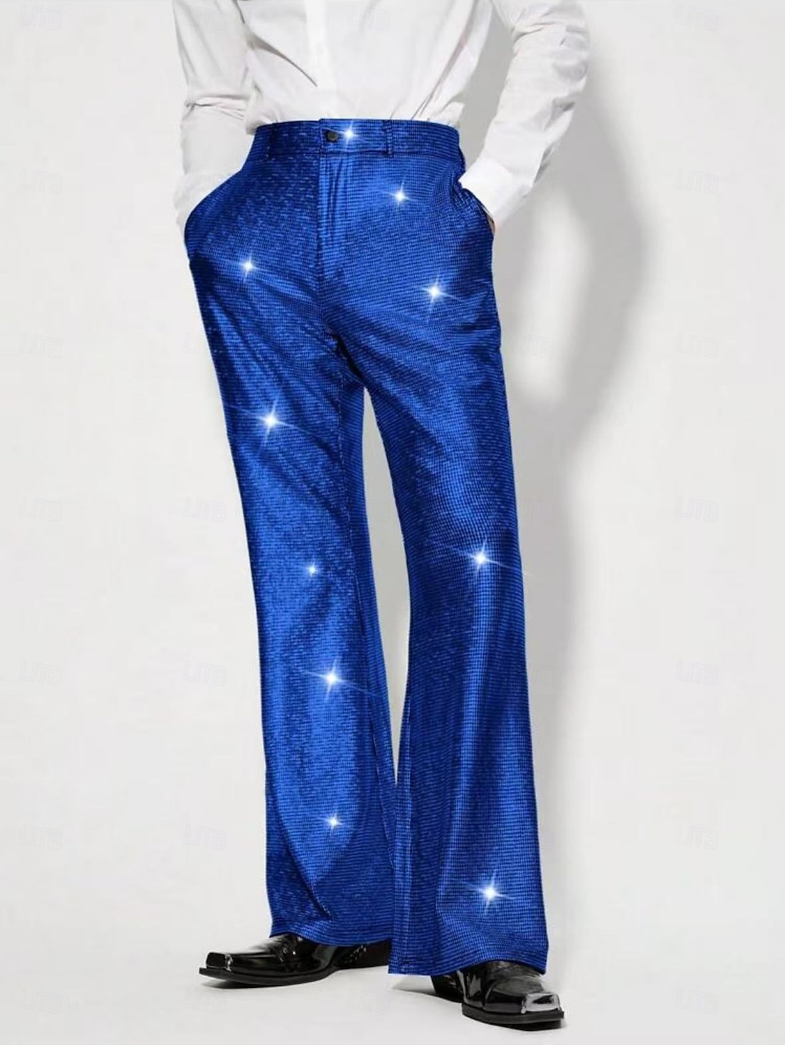 Retrò Vintage Anni '70 Anni '80 Pantaloni a zampa d'elefante Disco Vernice in lattice lucido Metallico Paillettes Per uomo Halloween Carnevale Parata dell'Orgoglio Mese dell'orgoglio Adulti Pantaloni del 2025 a $32.99 –P13