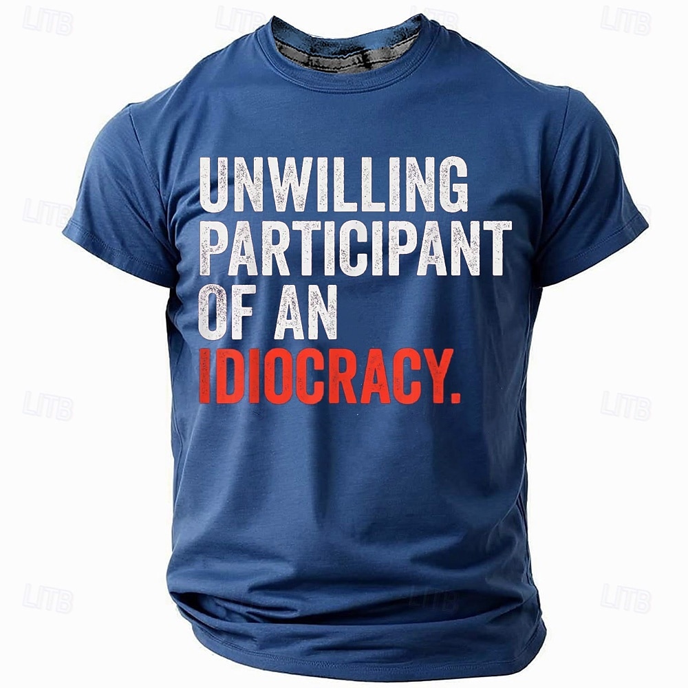 Herren Sarkasmus T Shirt Kurzarm T-Shirt 3D-Druck Rundhalsausschnitt Hemd Militär Lustiges politisches T-Shirt Straße Lässig Täglich Schwarz Blau Grün Sommer Frühling Ganzjahres Bekleidung S M L XL 2025 - $17.99 –P1
