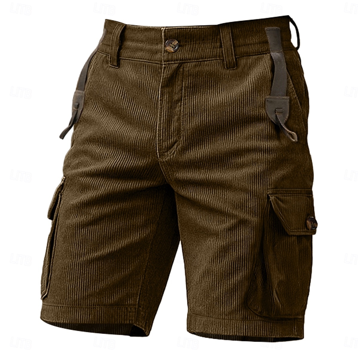 Herren Cargo-Shorts Cordhose Shorts Freizeitshorts Wander-Shorts Elastischer Bund Mehrere Taschen Gerader Schnitt Einfach Komfort Atmungsaktiv Knielang Outdoor Lässig Täglich Urlaub Mode Schwarz Blau 2025 - $23.99 –P1