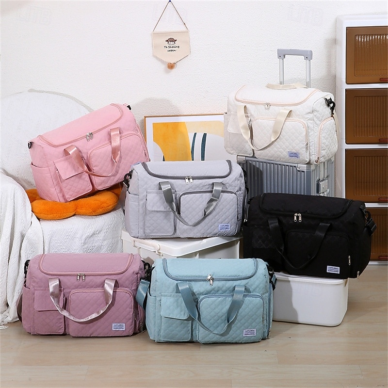 Sac de voyage week-end avec compartiment à chaussures, fourre-tout en tissu Oxford grande capacité avec fermeture éclair, sac à bandoulière matelassé pour ranger les vêtements, bagage de sport de nuit de 2026 ? $22.99 –P5