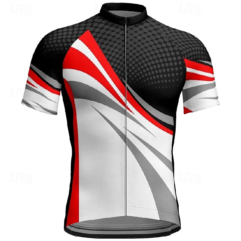 Per uomo Maglia da Ciclismo Geometrico Manica Corta Bicicletta Maglietta Maglia con 3 tasche posteriori Mountain Bike MTB Asciugatura Rapida Design Anatomico Assorbente Traspirante Gli sport Giallo del 2026 a $30.99 –P8