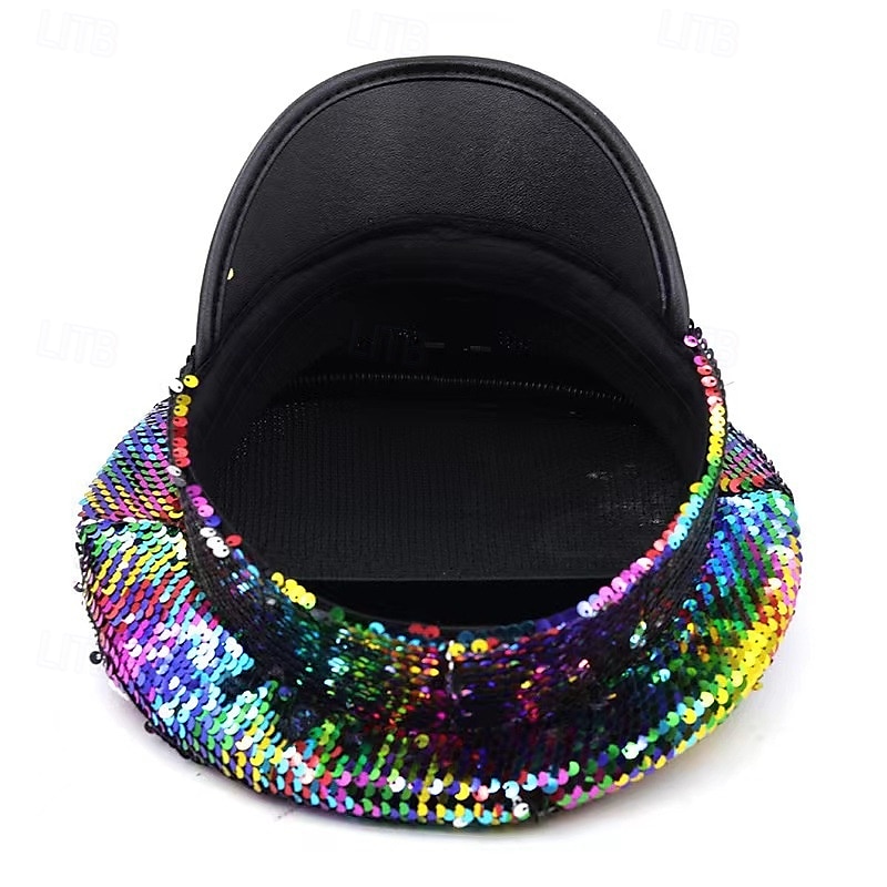 Stolthet Regnbåge Regnbågehatt Militär Paljett Unisex Vuxna Prideparad Pride månad Halloween Karnival Lätt karnevalsdräkt 2025 - $23.99 –P3