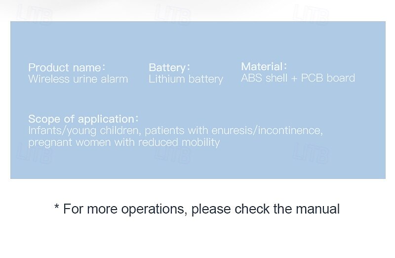 Wireless new enuresis alarm for children elderly urination and defecation training device for bedwetting reminder 2025 - $63.99 –P17