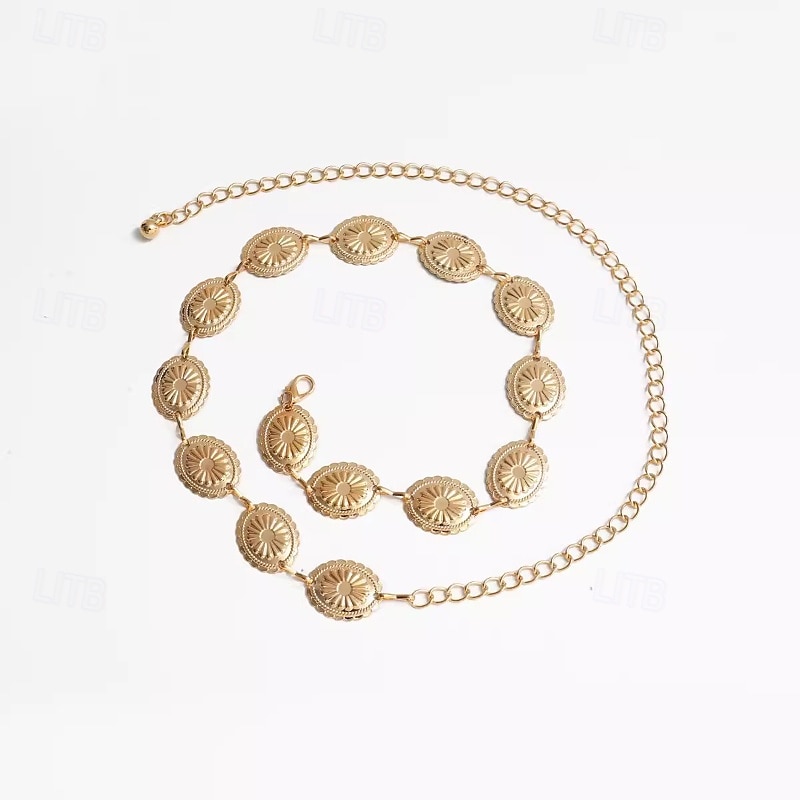 Hüftkette Vintage Boho Damen Körperschmuck Für Ferien Retro Legierung Silber Weiß Gold 1 Stück 2025 - $15.99 –P5