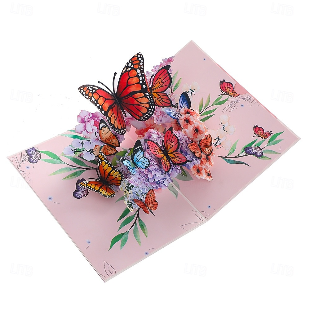 fluture 3d vibrant  & felicitare pop-up cu margarete cel mai bun cadou pentru mama, felicitare cu buchet de flori de ziua mamei, aprecierea profesorului, ziua de nastere, felicitare de multumire 2026 - $12.99 –P13